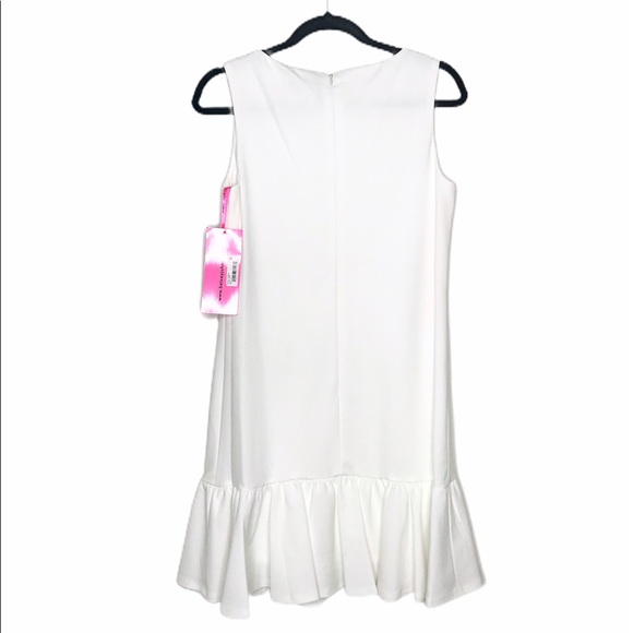 NWT Betsey Johnson  Crepe Dress with Ruffled Hem - Picture 7 of 7